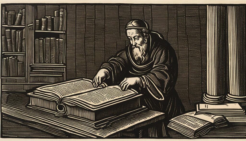 A bookbinder of old.