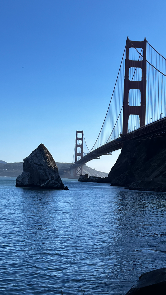 Golden Gate Bridge as seen from Fort Baker.